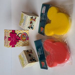 Disney Avon Vintage 80s/90s Soap Sponges Bubble Bath And Powder Kids New